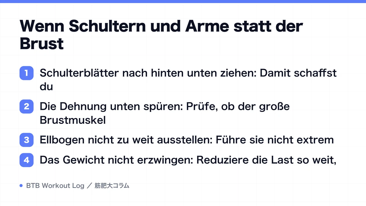 Diagram: Wenn Schultern und Arme statt der Brust