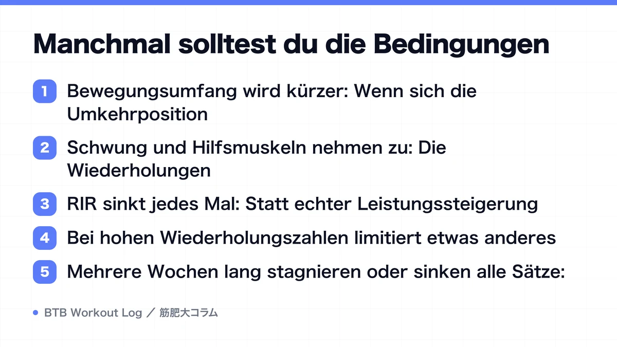 Diagram: Manchmal solltest du die Bedingungen