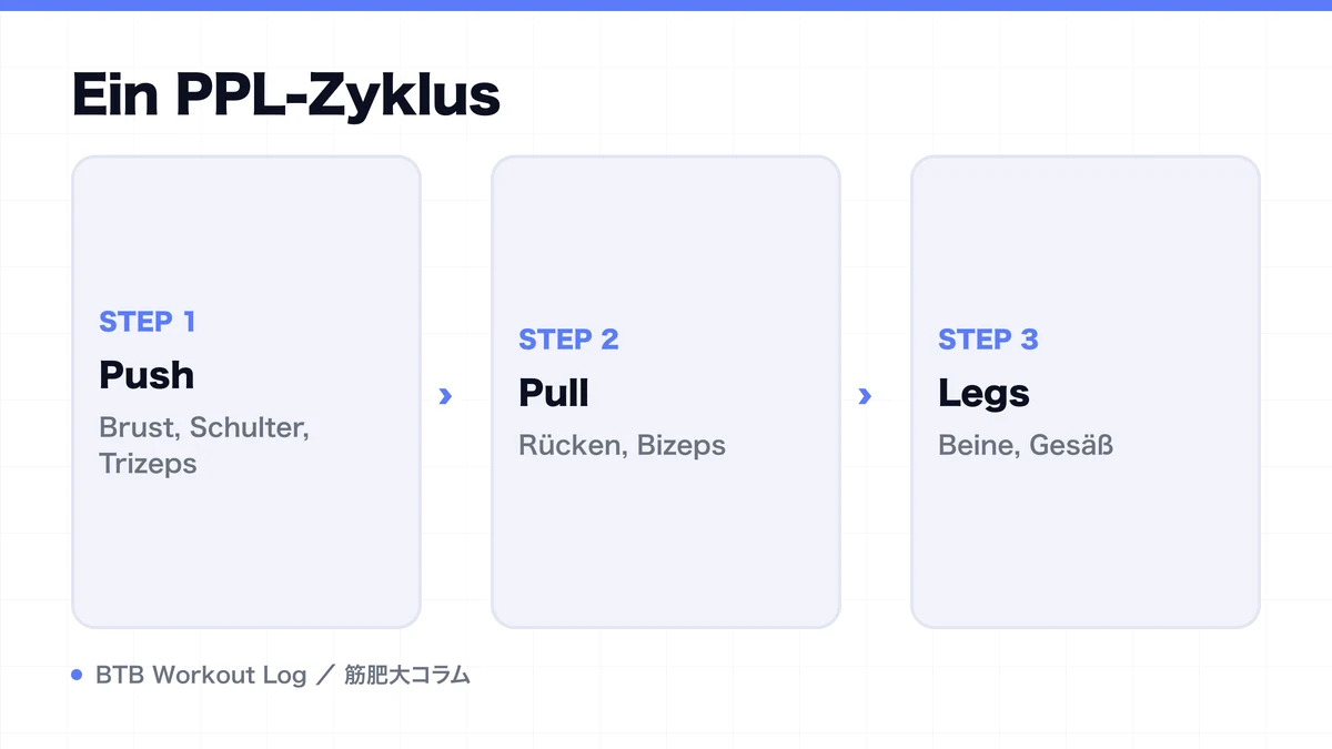 Diagram: Ein PPL-Zyklus