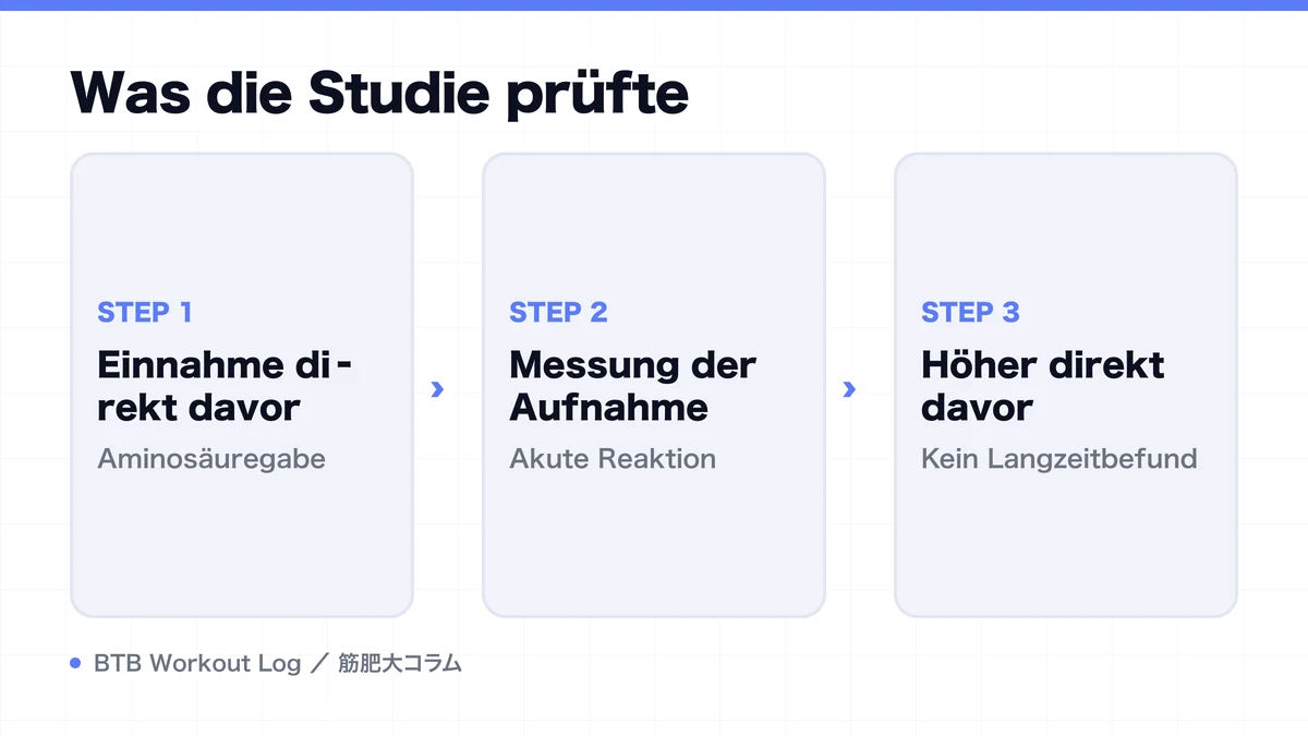 Diagram: Was die Studie prüfte