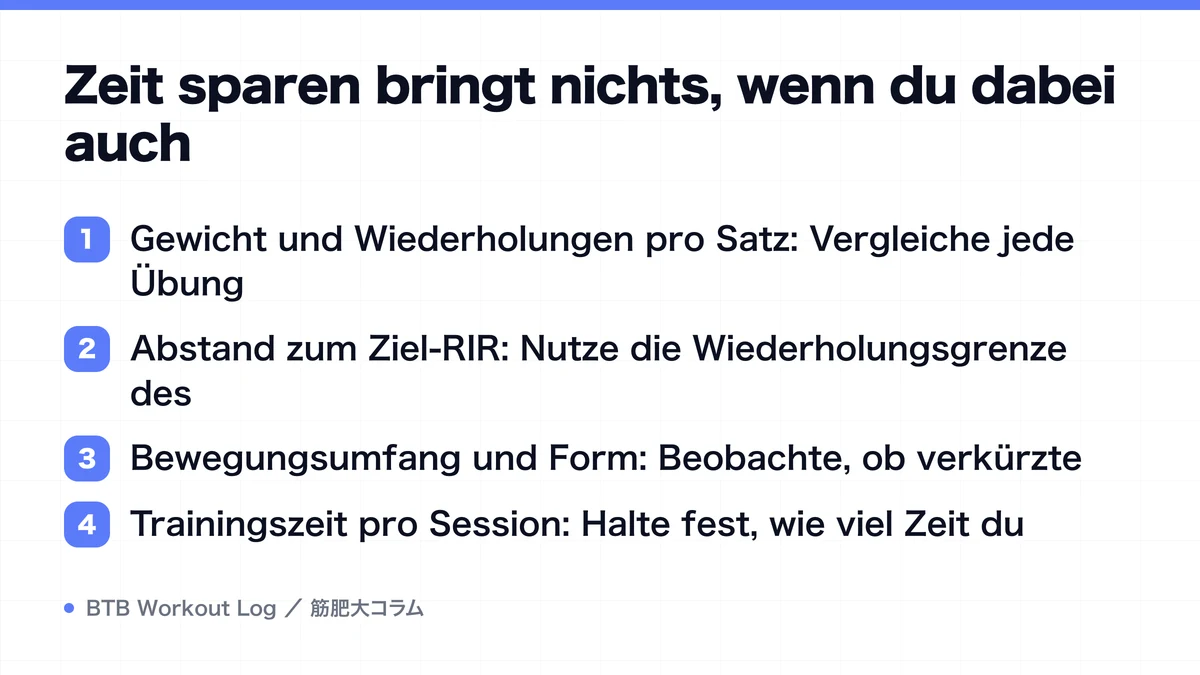 Diagram: Zeit sparen bringt nichts, wenn du dabei auch