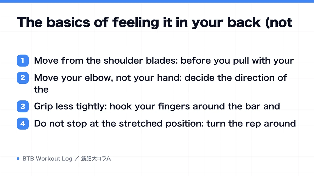Diagram: The basics of feeling it in your back (not