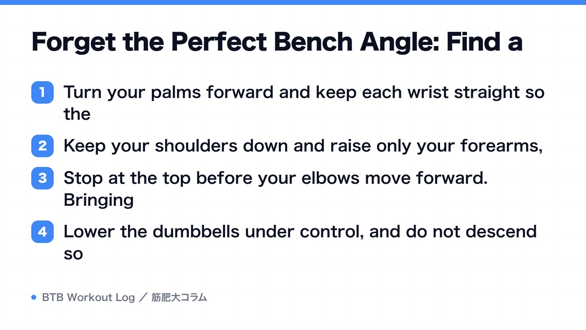 Diagram: Forget the Perfect Bench Angle: Find a