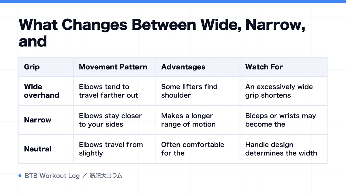 Diagram: What Changes Between Wide, Narrow, and