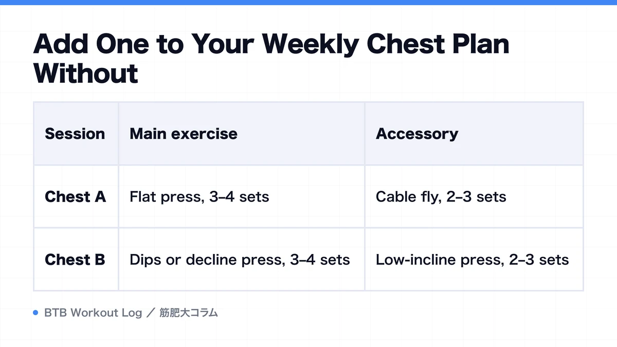 Diagram: Add One to Your Weekly Chest Plan Without