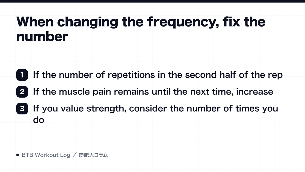 Diagram: When changing the frequency, fix the number