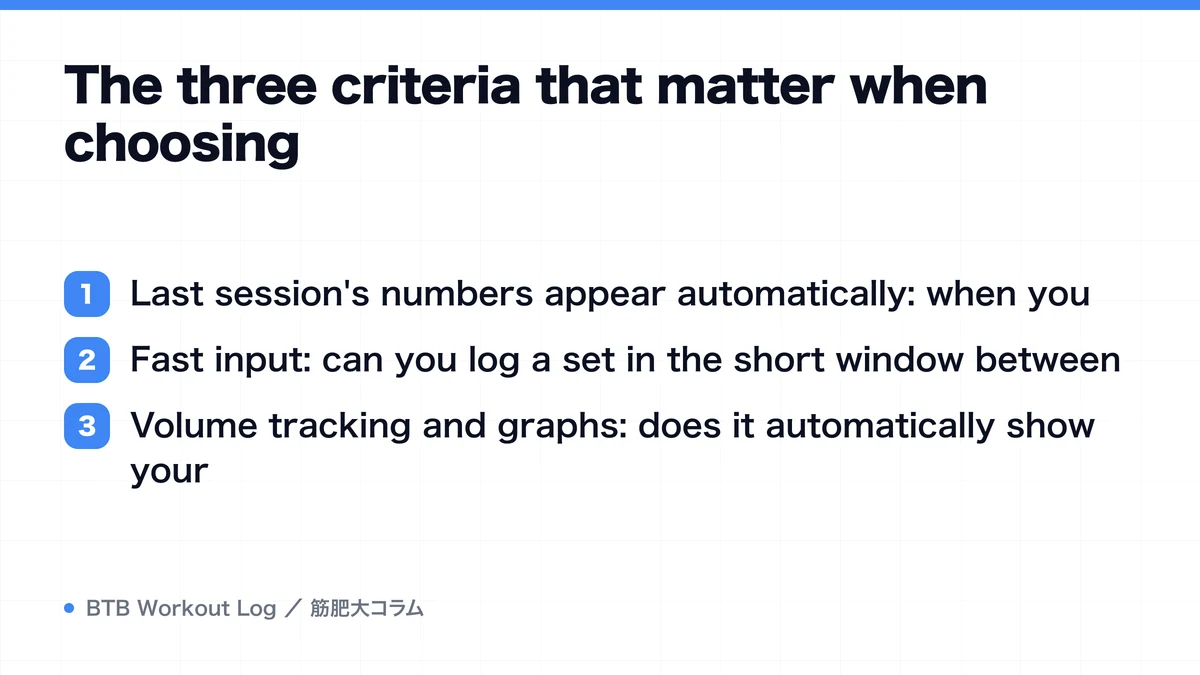 Diagram: The three criteria that matter when choosing