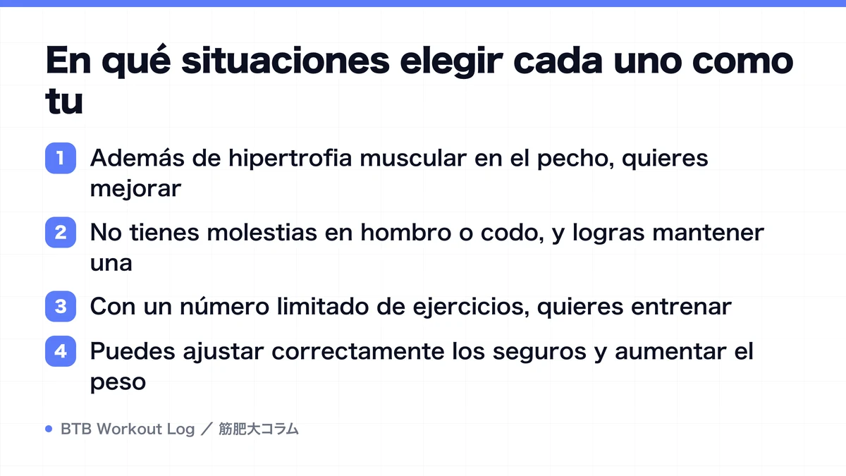 Diagram: En qué situaciones elegir cada uno como tu