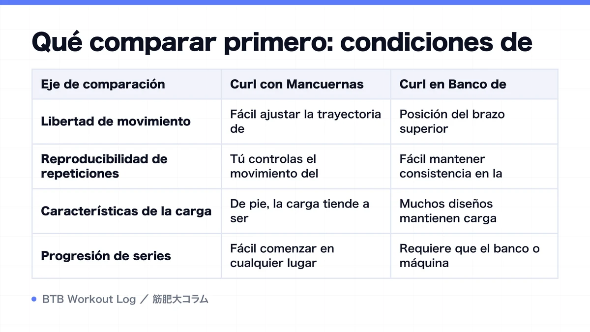Diagram: Qué comparar primero: condiciones de