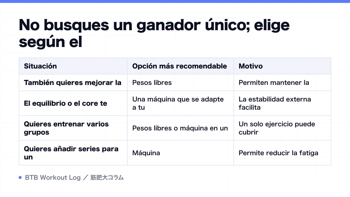 Diagram: No busques un ganador único; elige según el