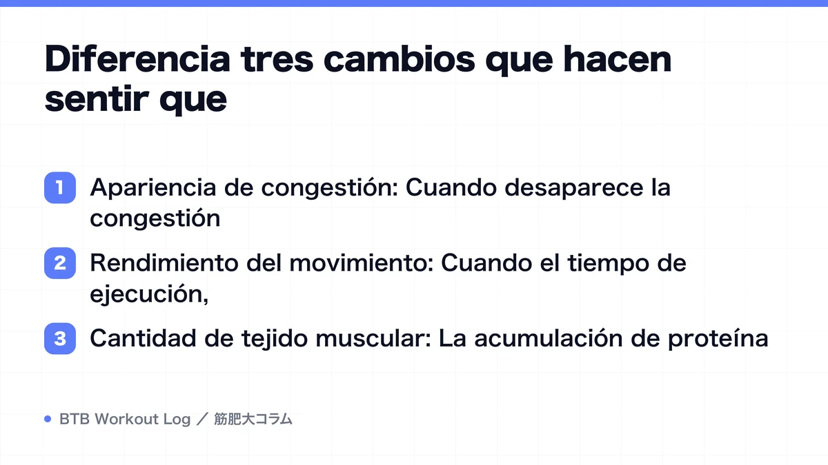 Diagram: Diferencia tres cambios que hacen sentir que
