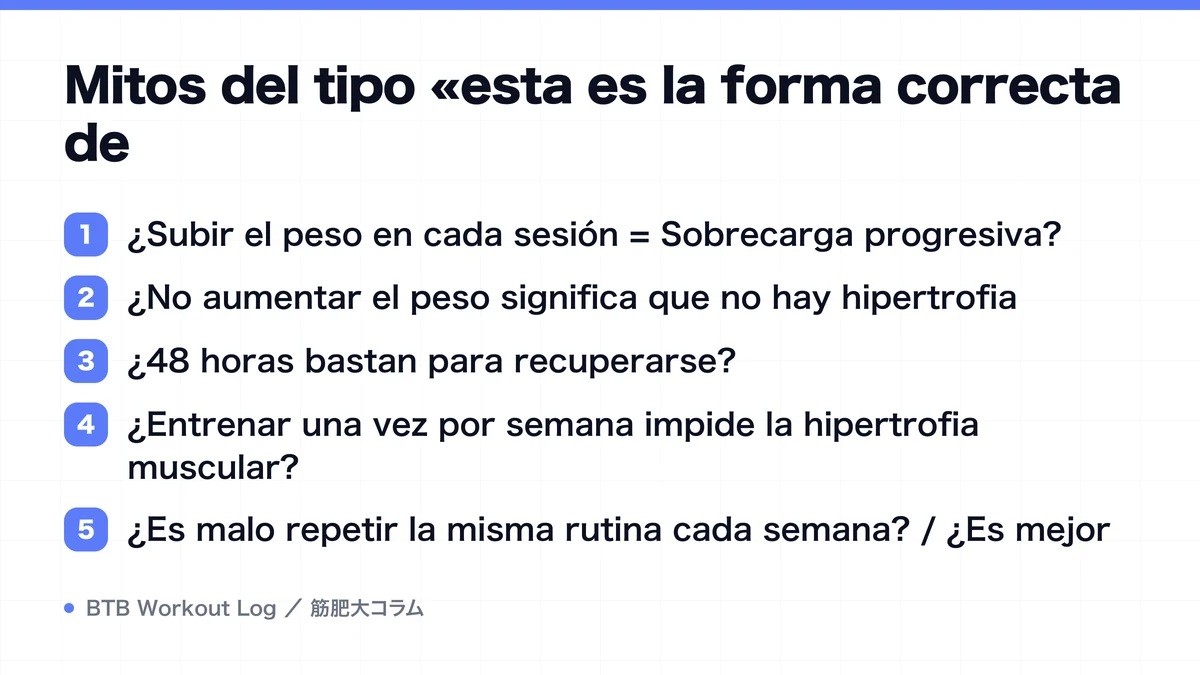 Diagram: Mitos del tipo «esta es la forma correcta de