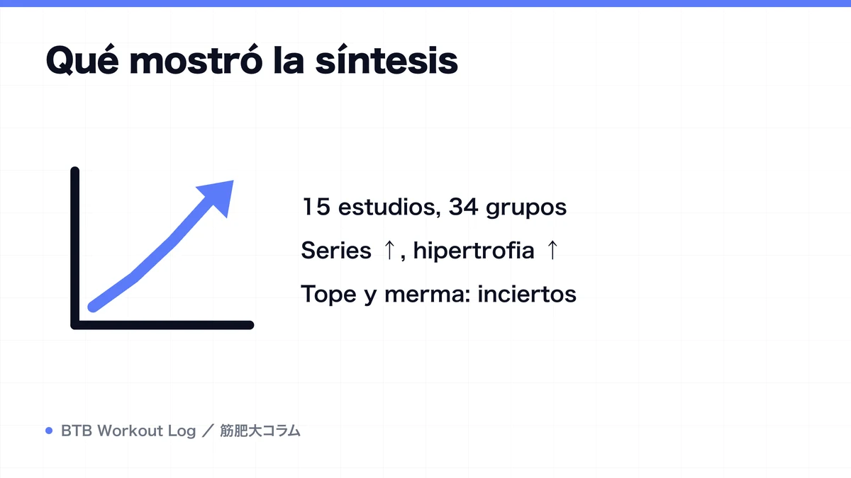Diagram: Qué mostró la síntesis