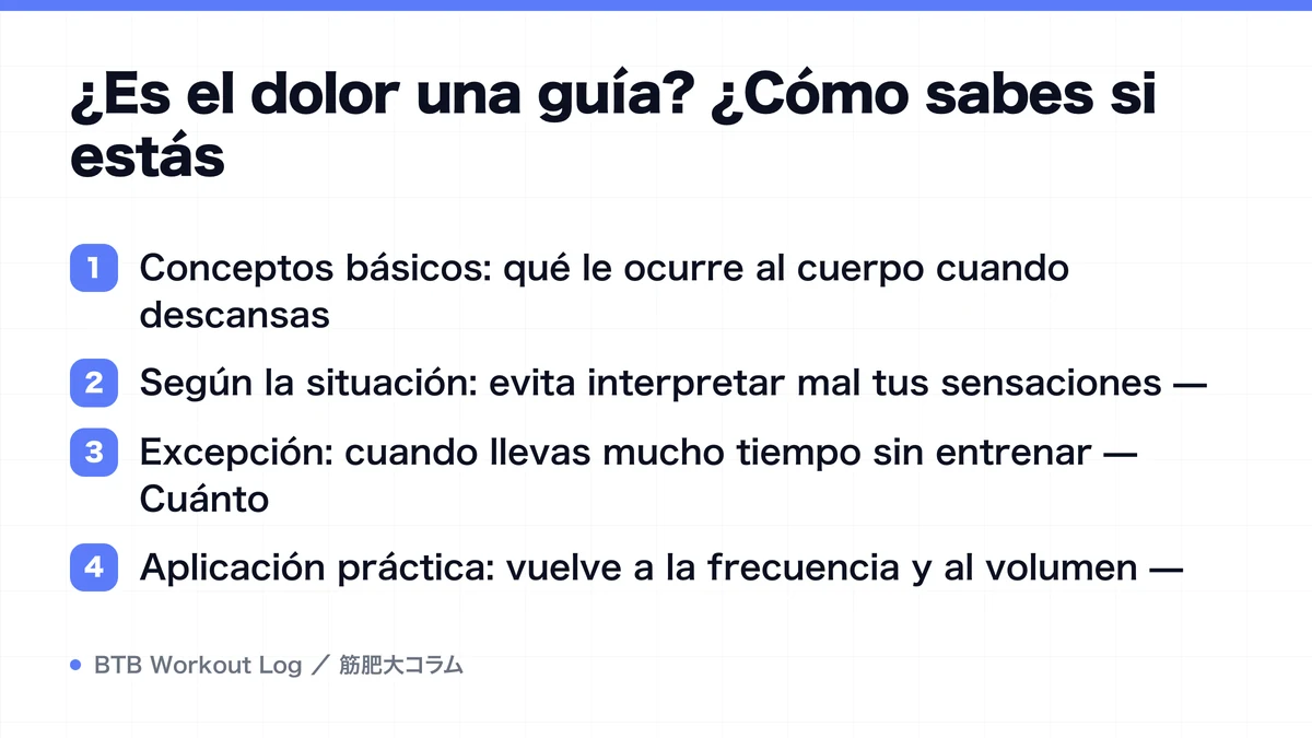 Diagram: ¿Es el dolor una guía? ¿Cómo sabes si estás