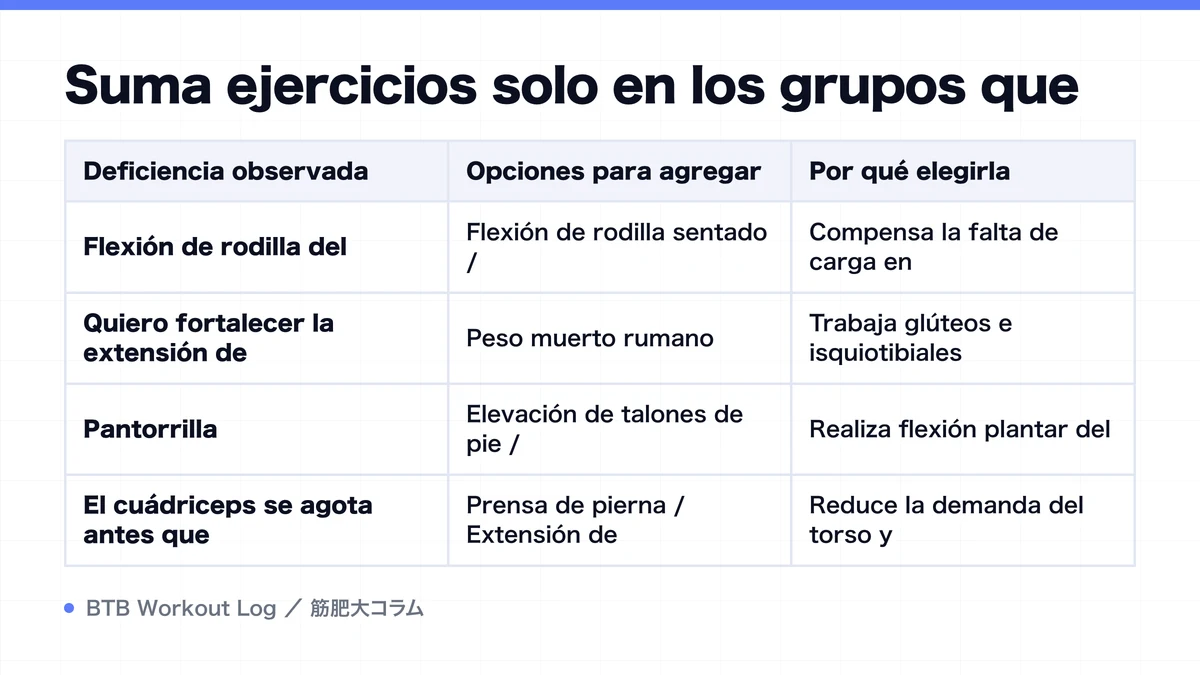 Diagram: Suma ejercicios solo en los grupos que