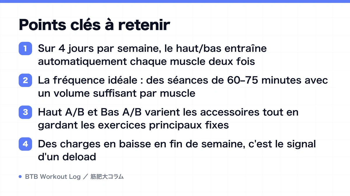 Diagram: Points clés à retenir