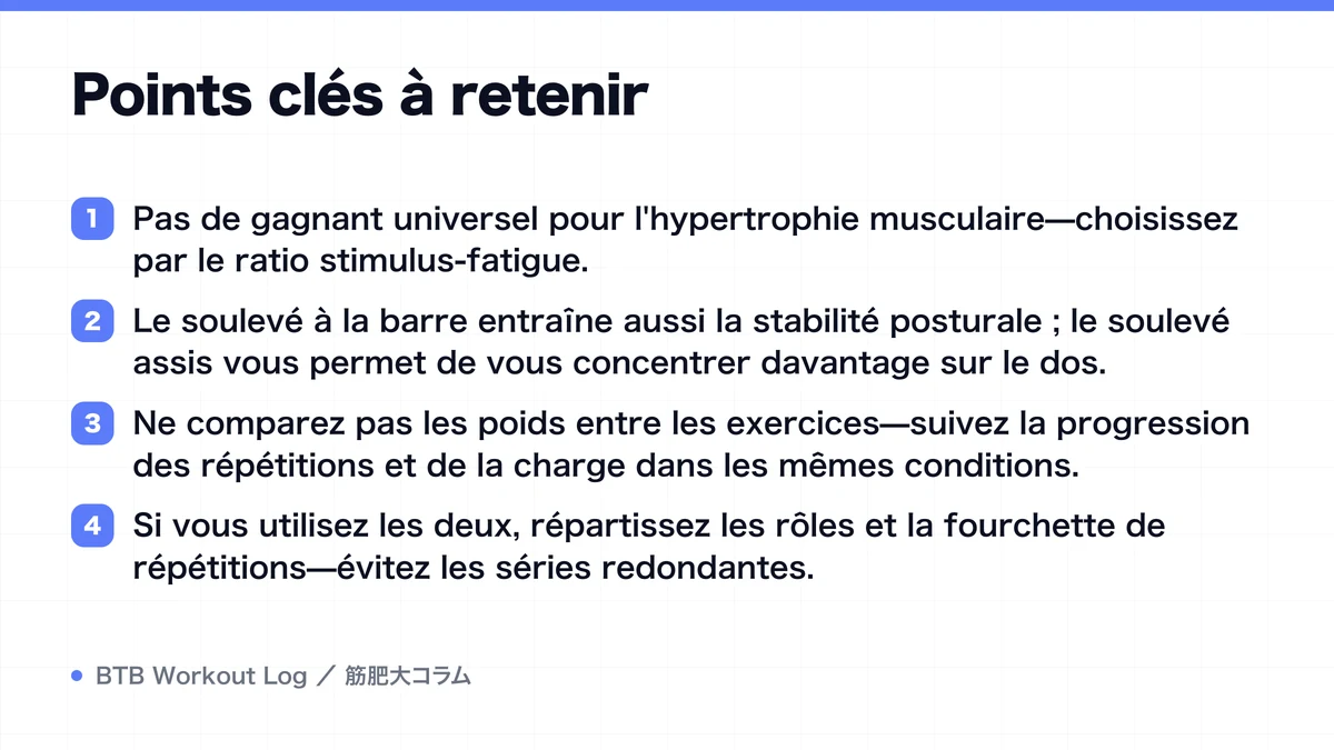Diagram: Points clés à retenir