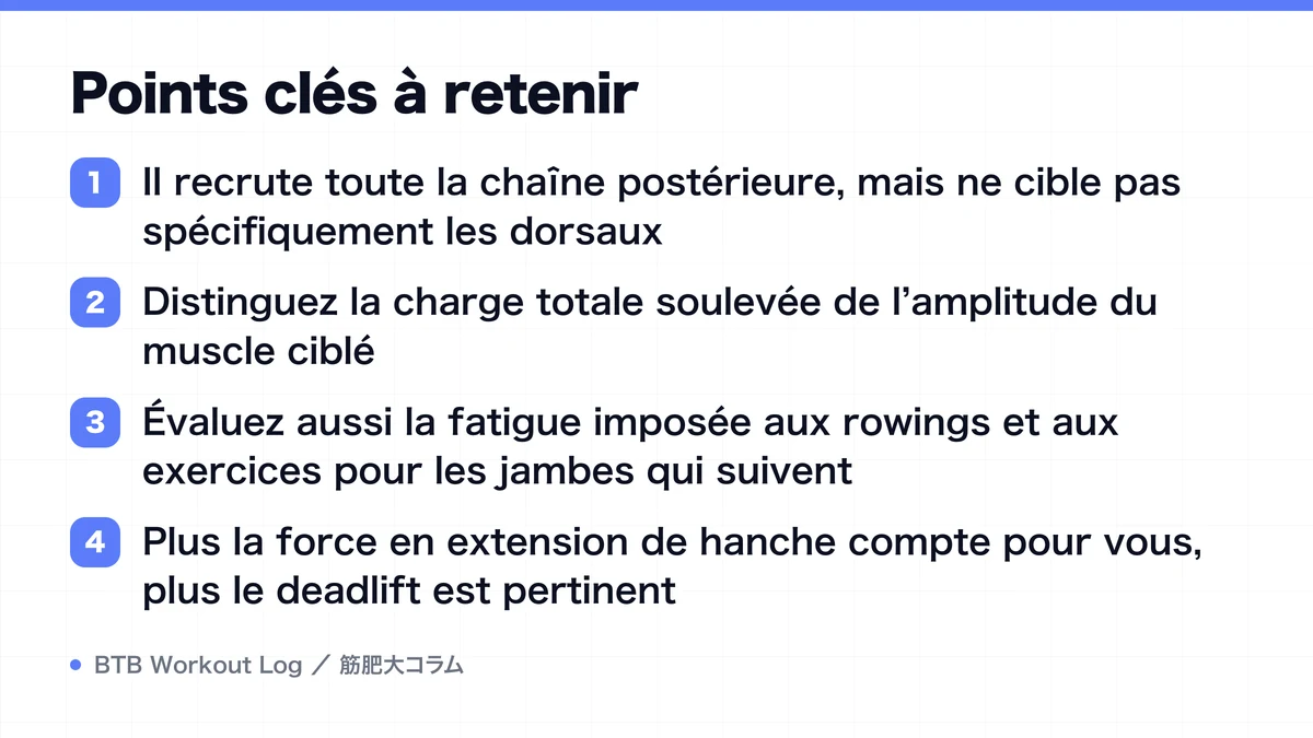 Diagram: Points clés à retenir