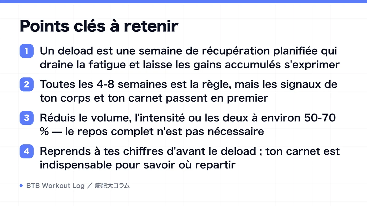 Diagram: Points clés à retenir