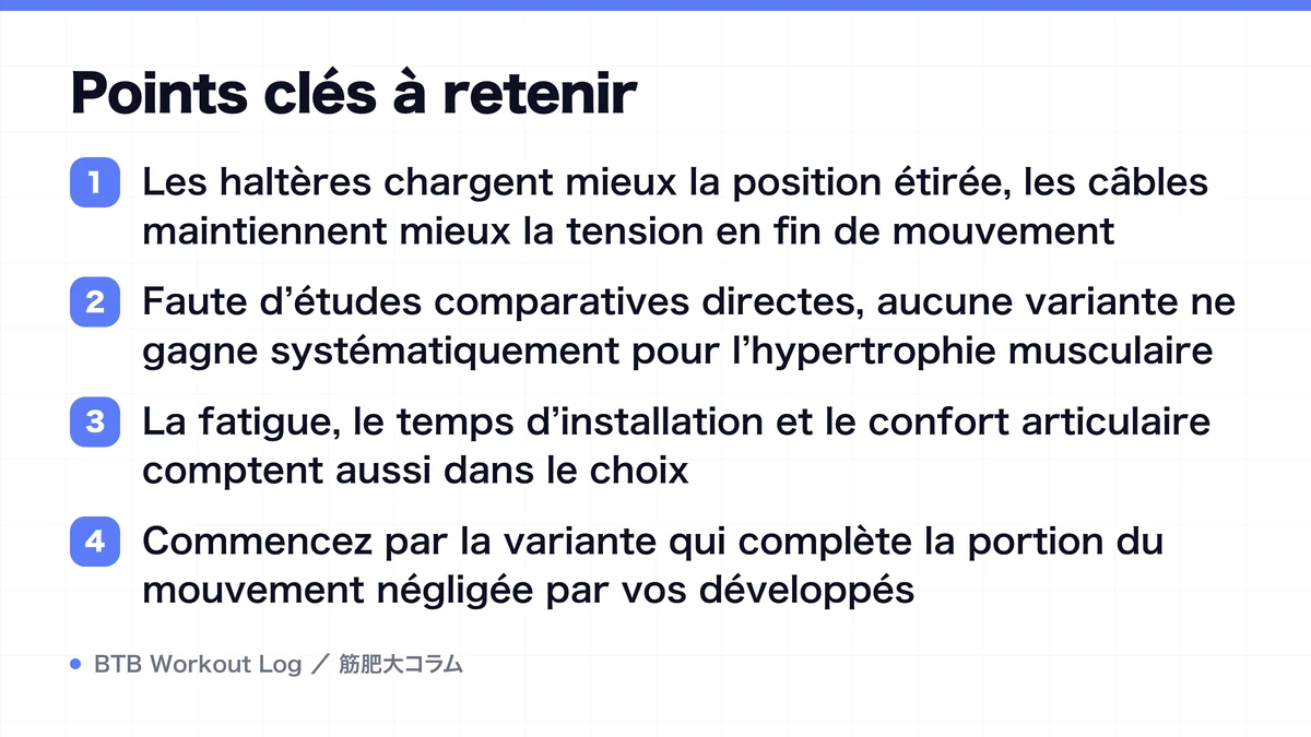 Diagram: Points clés à retenir