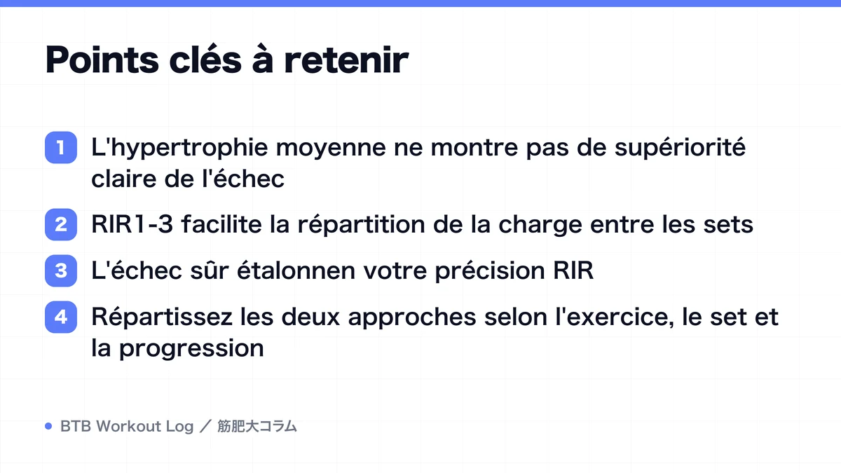 Diagram: Points clés à retenir