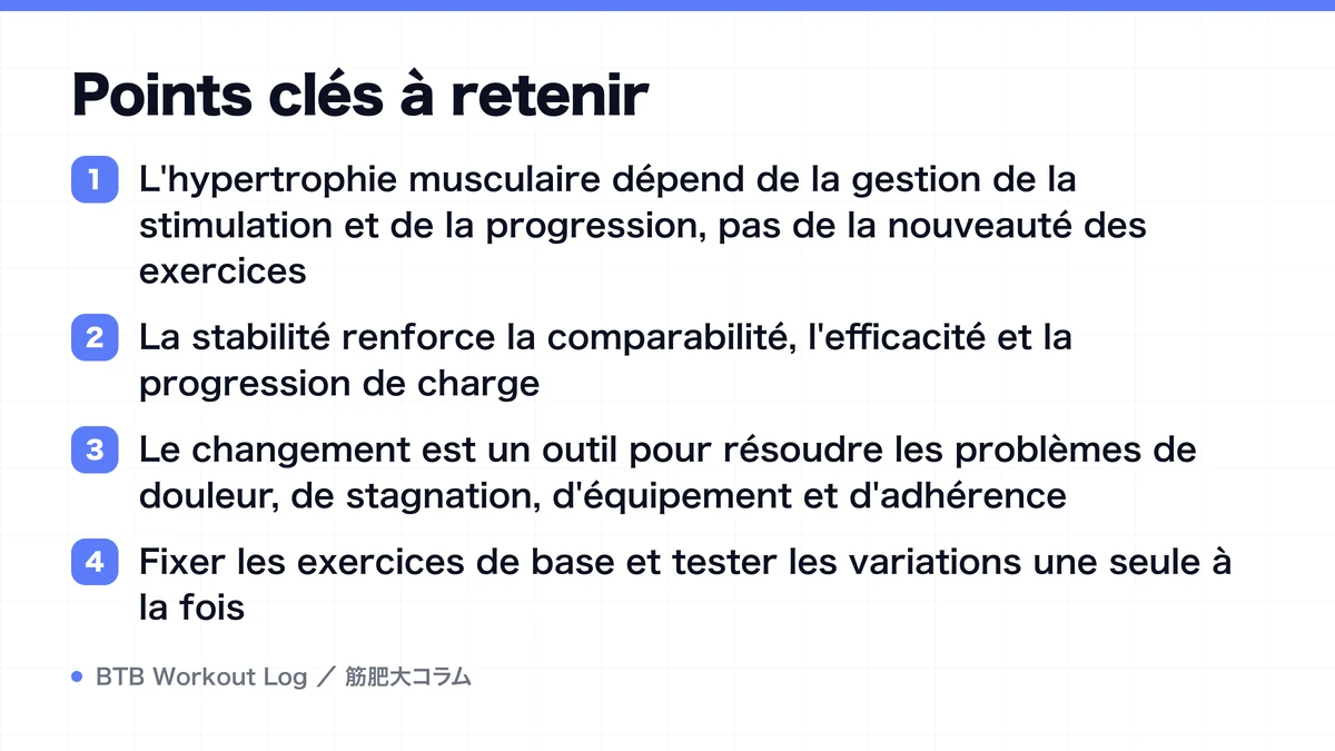 Diagram: Points clés à retenir