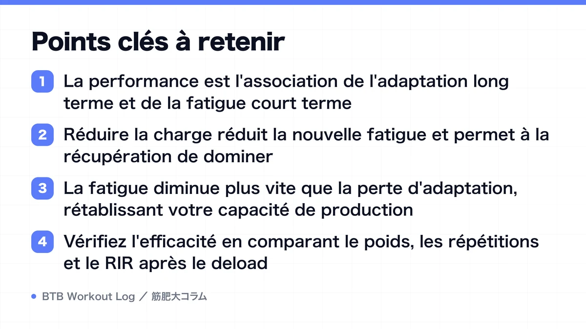 Diagram: Points clés à retenir