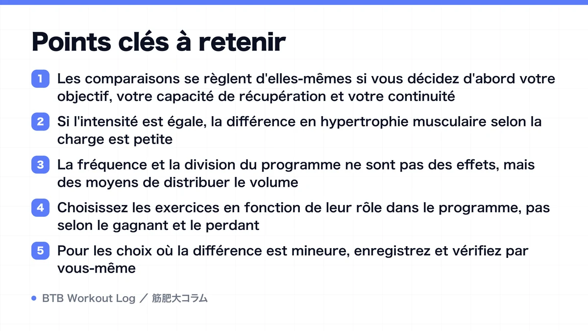 Diagram: Points clés à retenir