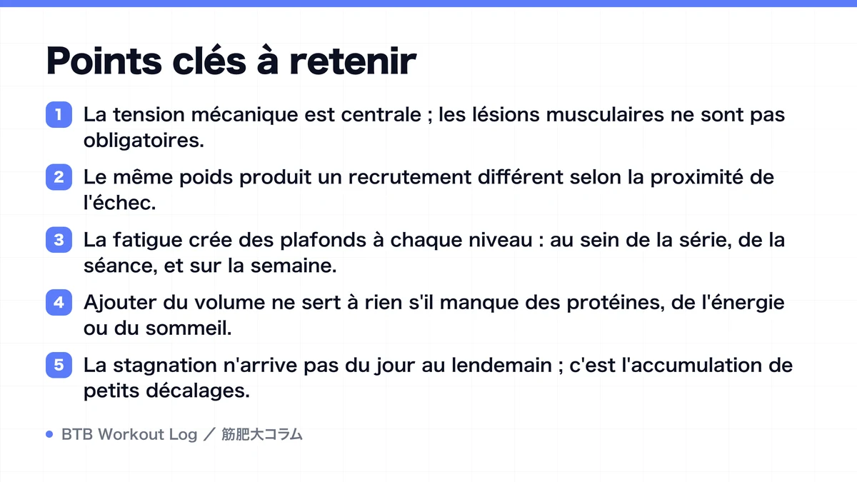 Diagram: Points clés à retenir