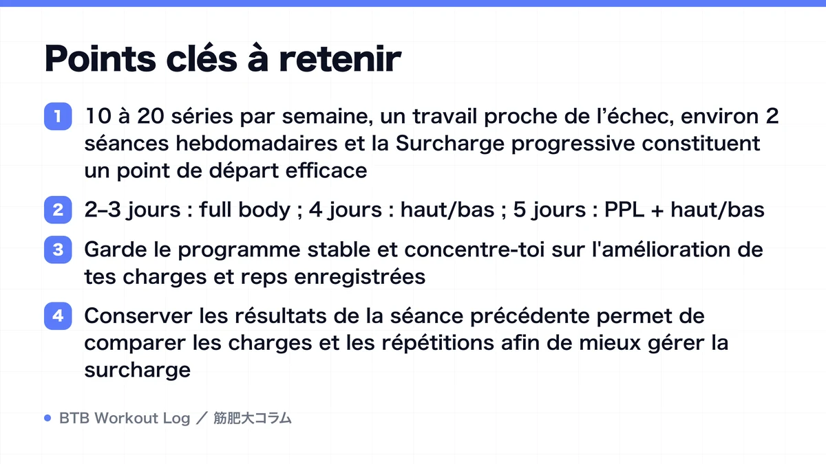 Diagram: Points clés à retenir