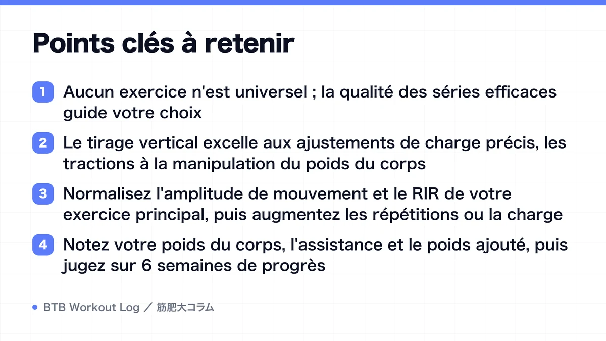 Diagram: Points clés à retenir