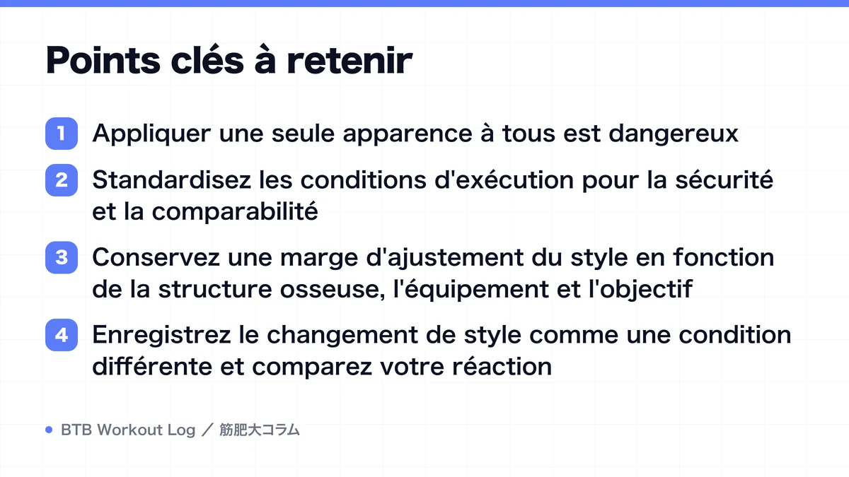 Diagram: Points clés à retenir