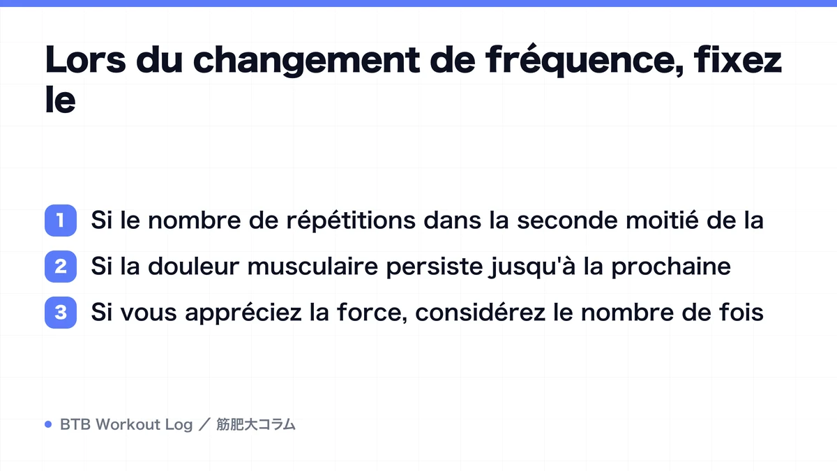 Diagram: Lors du changement de fréquence, fixez le