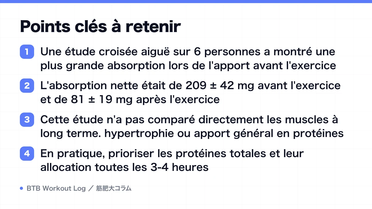Diagram: Points clés à retenir