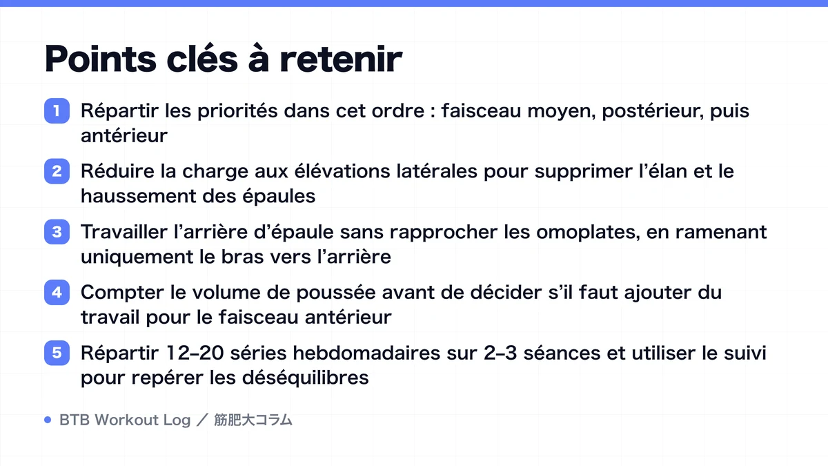 Diagram: Points clés à retenir