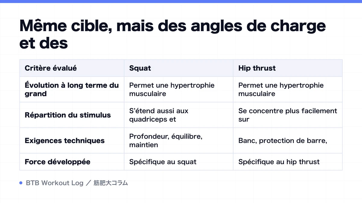 Diagram: Même cible, mais des angles de charge et des