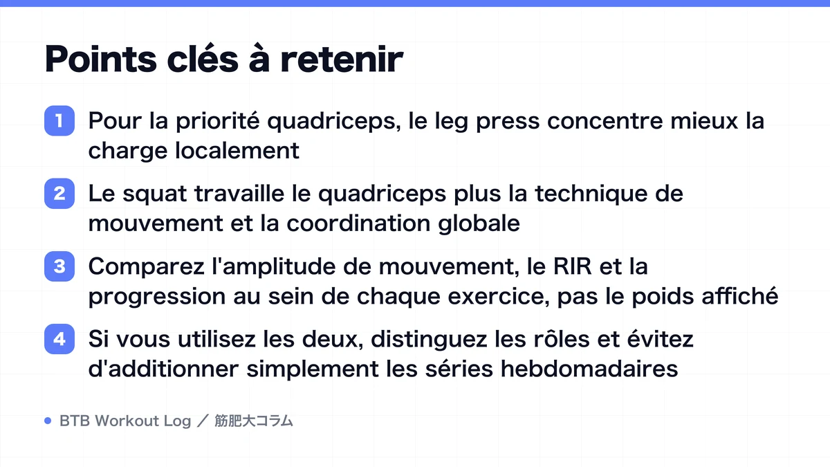 Diagram: Points clés à retenir