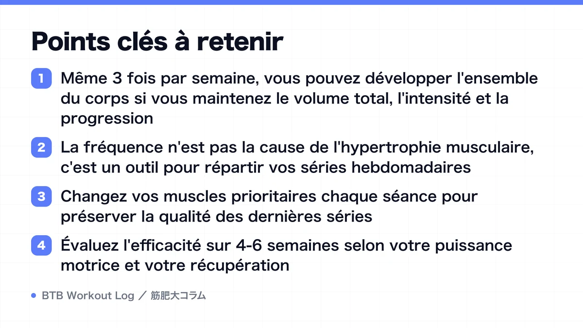 Diagram: Points clés à retenir
