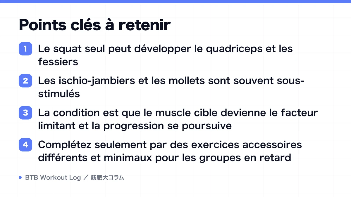 Diagram: Points clés à retenir