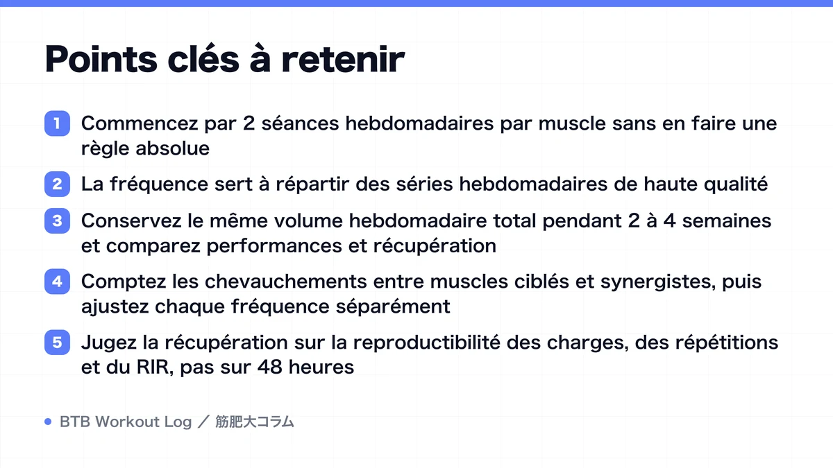 Diagram: Points clés à retenir
