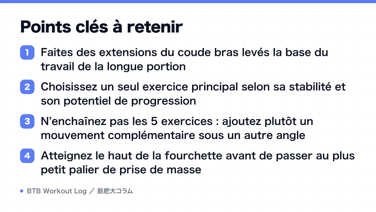 Diagram: Points clés à retenir