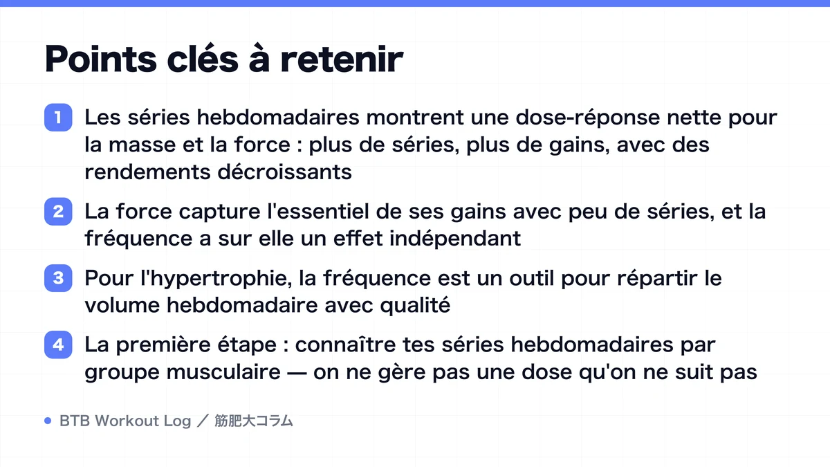 Diagram: Points clés à retenir