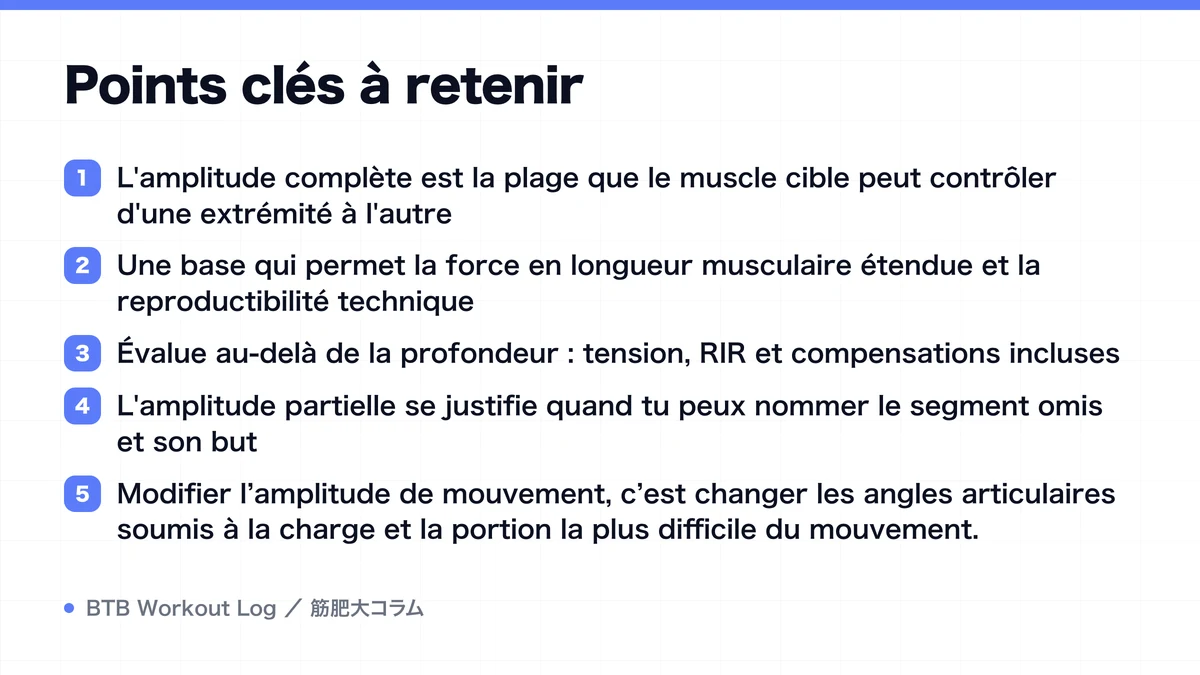 Diagram: Points clés à retenir
