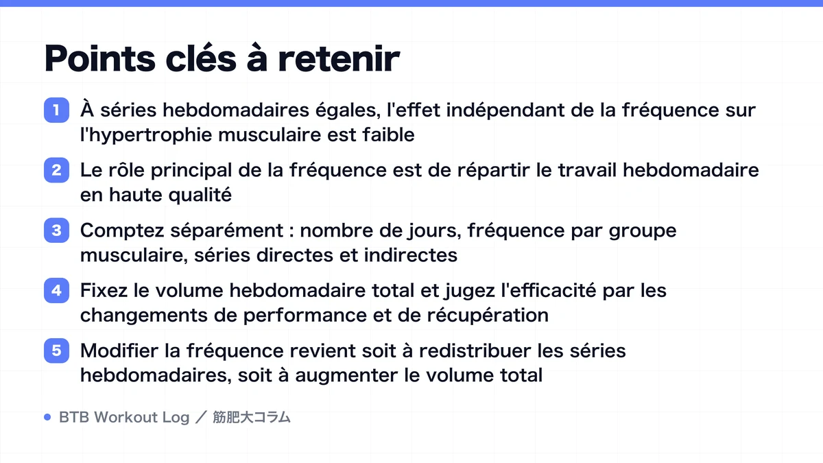 Diagram: Points clés à retenir