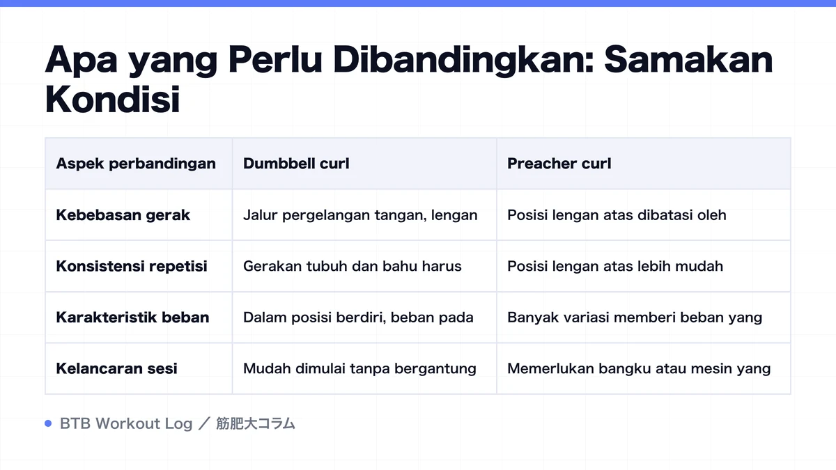 Diagram: Apa yang Perlu Dibandingkan: Samakan Kondisi