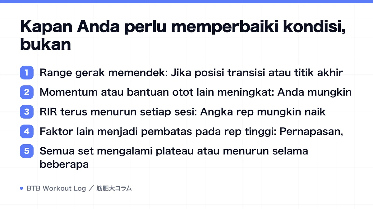 Diagram: Kapan Anda perlu memperbaiki kondisi, bukan