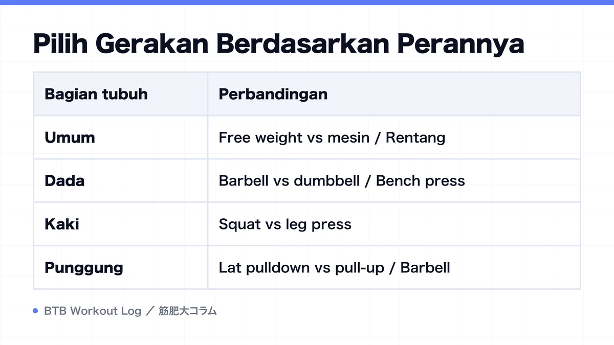 Diagram: Pilih Gerakan Berdasarkan Perannya