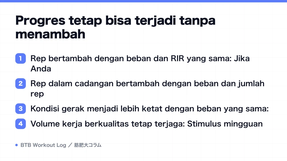 Diagram: Progres tetap bisa terjadi tanpa menambah