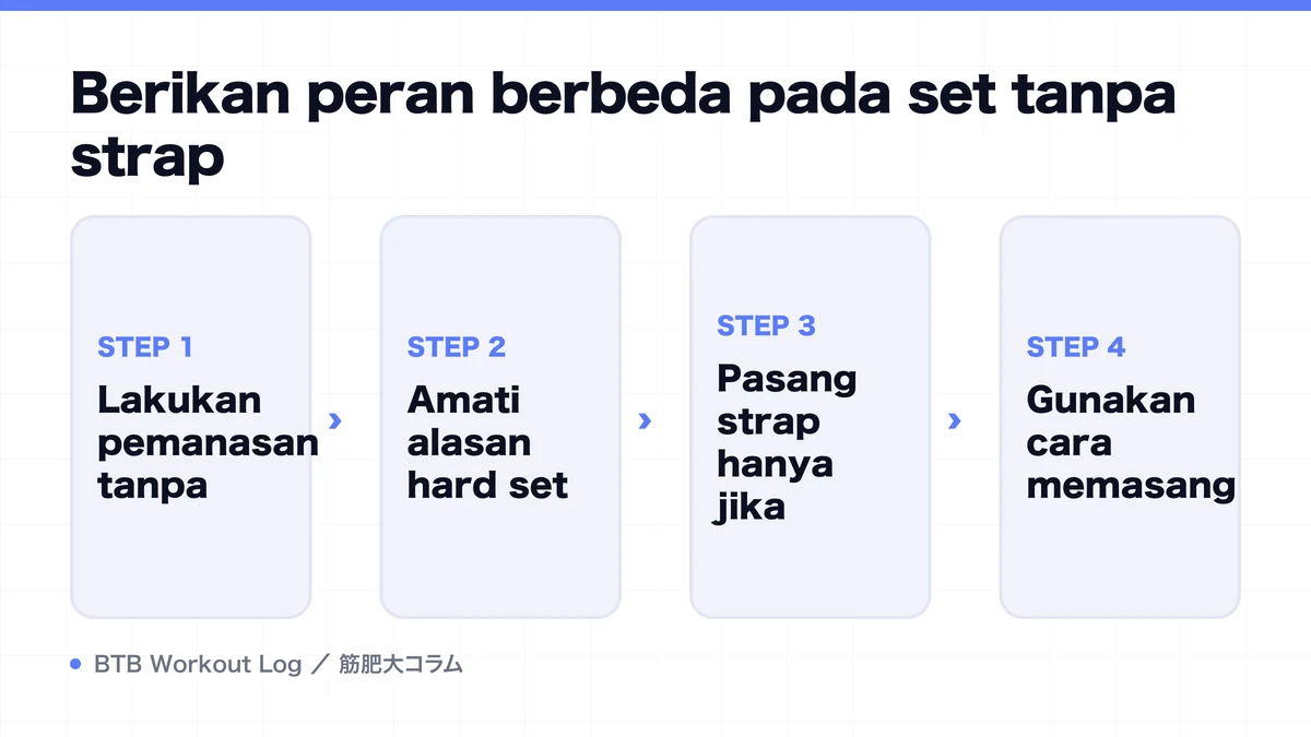 Diagram: Berikan peran berbeda pada set tanpa strap