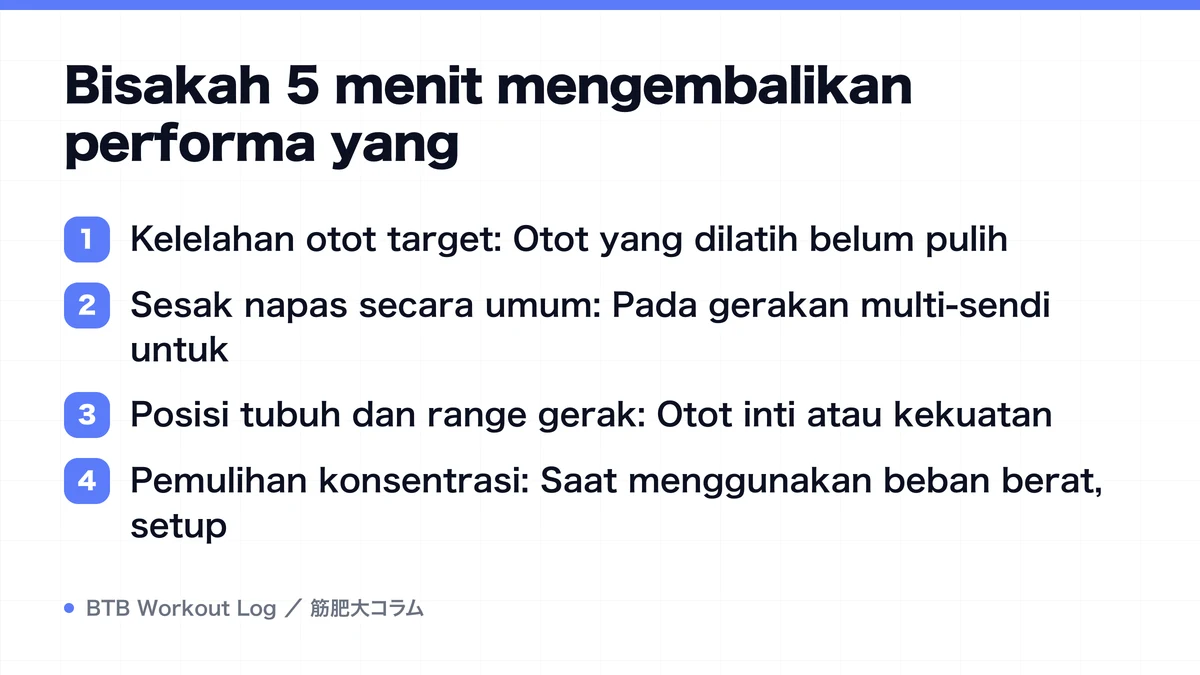Diagram: Bisakah 5 menit mengembalikan performa yang